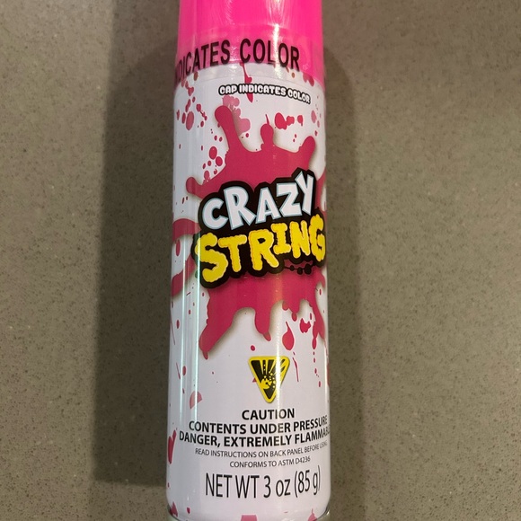 8 Cans of Crazy String - 2 colors - Pink and Blue - Picture 2 of 5